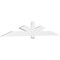 Ekena Millwork Kennewick Architectural Grade PVC Gable Bracket, 108"W x 18"H x 2"D x 6"F, 4/12 Pitch GBP108X18X0206KEN00 - alternate 1